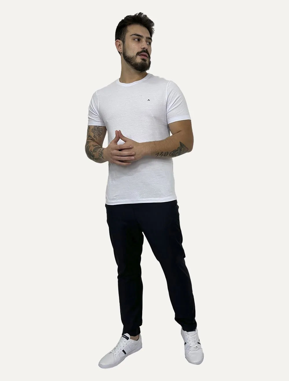 Calça John John Masculina Xadrez Nicolas Blue Azul Marinho