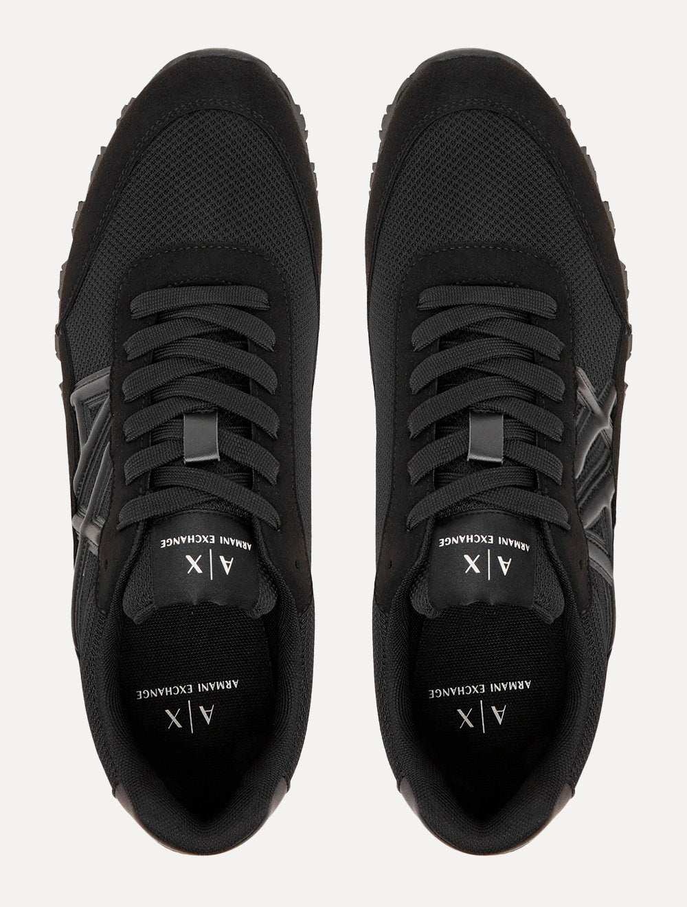 Tênis Armani Exchange Masculino Contrastantes AX Logo All Black Preto