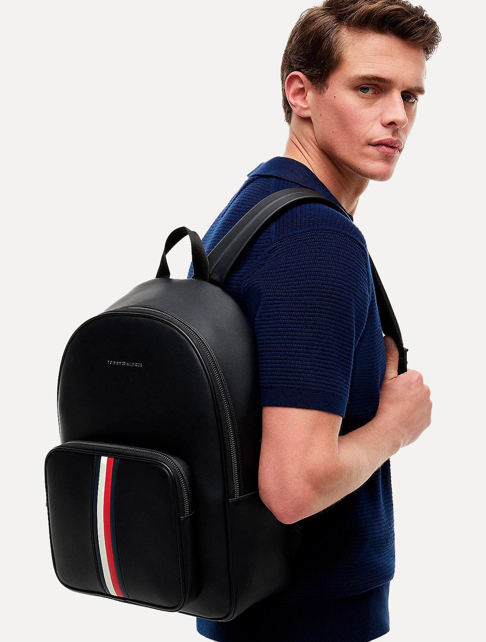 Mochila Tommy Hilfiger Masculina TH Metro Backpack Preta