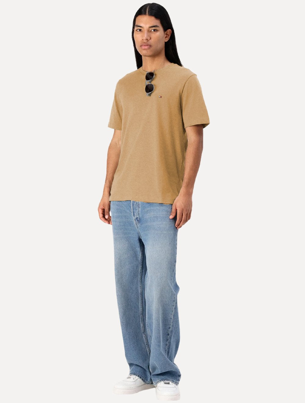 Camiseta Tommy Hilfiger Masculina Essential Cotton Cáqui