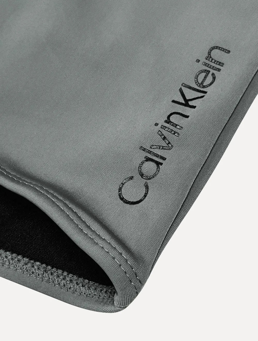 Sunga Calvin Klein Swimwear Vertical Dark Logo Pequeno Chumbo