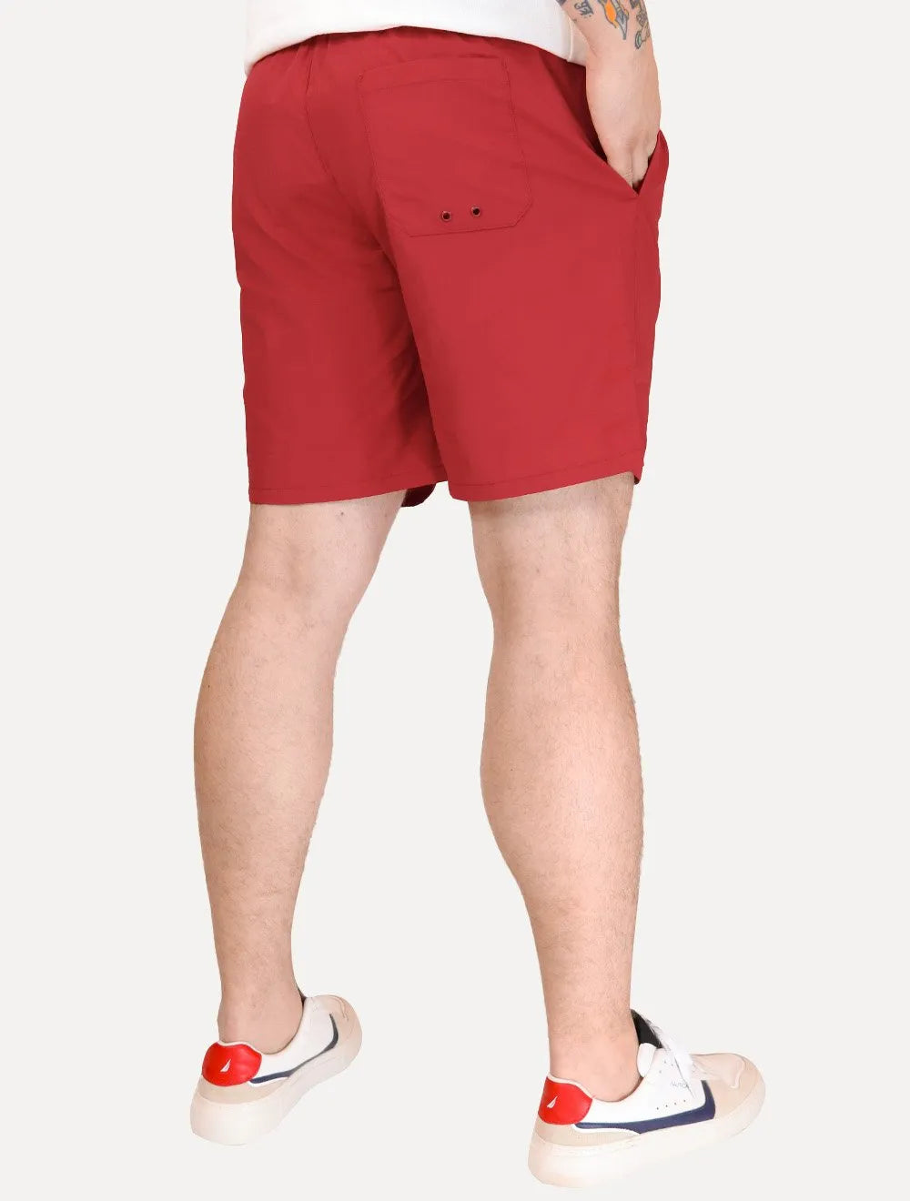 Short Tommy Hilfiger Masculino Regular Fit Medium Drawstring Vermelho