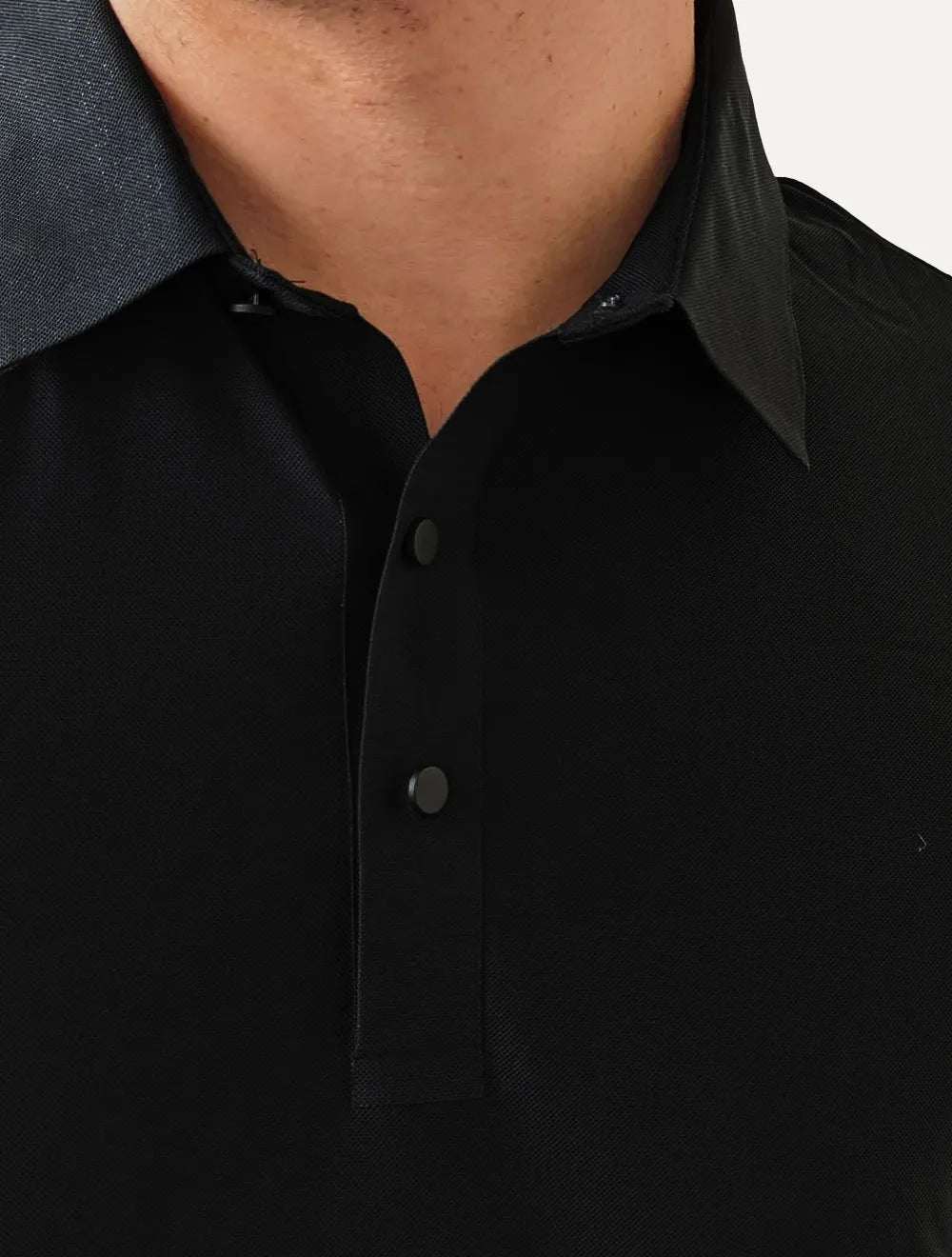 Polo Pacific Blue Masculina Basic Preta