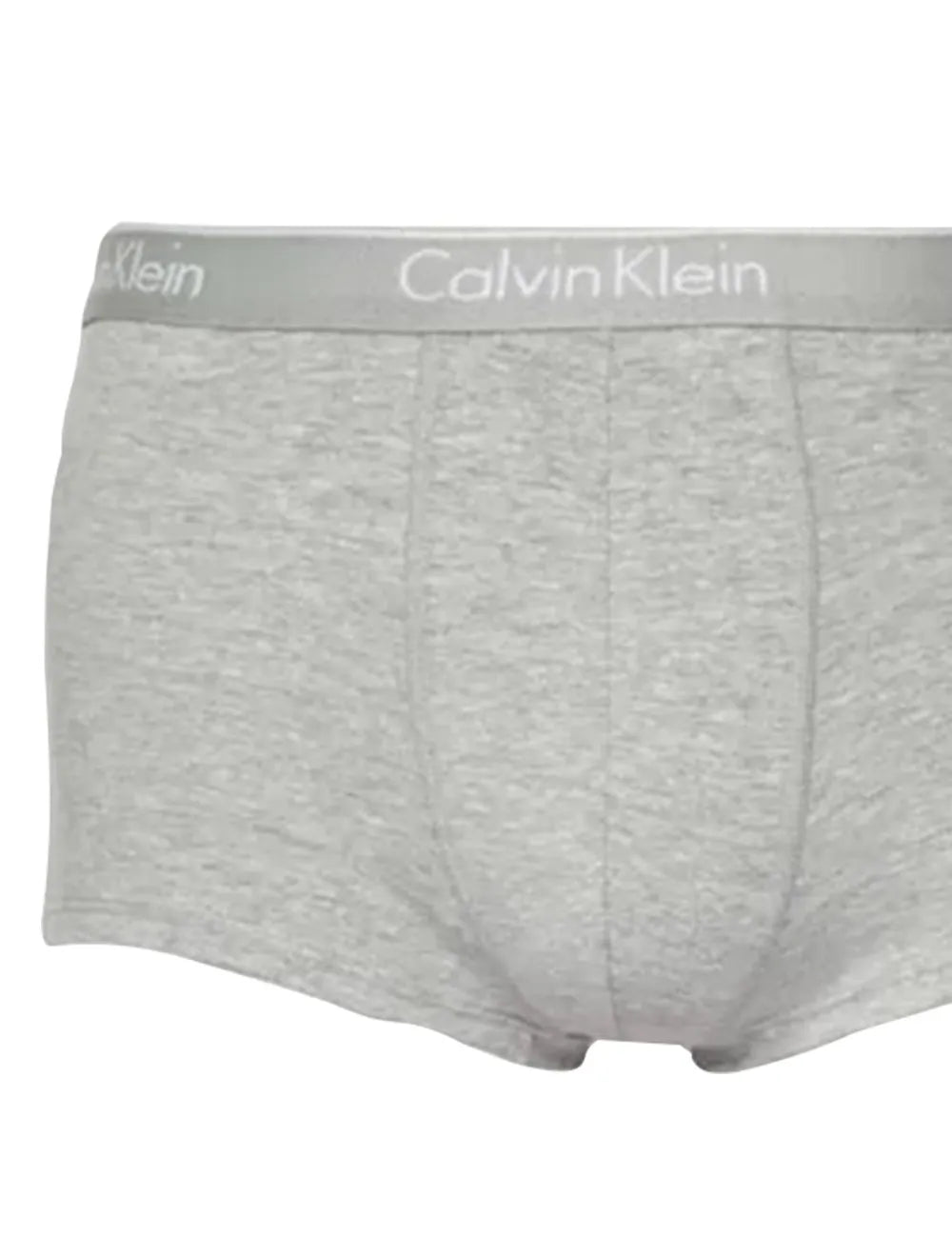 Cueca Calvin Klein Low Rise Trunk Print Cinza Mescla Pack 2UN