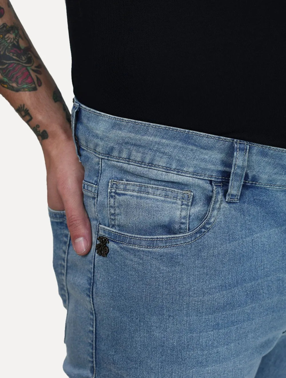 Calça John John Jeans Masculina Skinny Low US Azul Claro