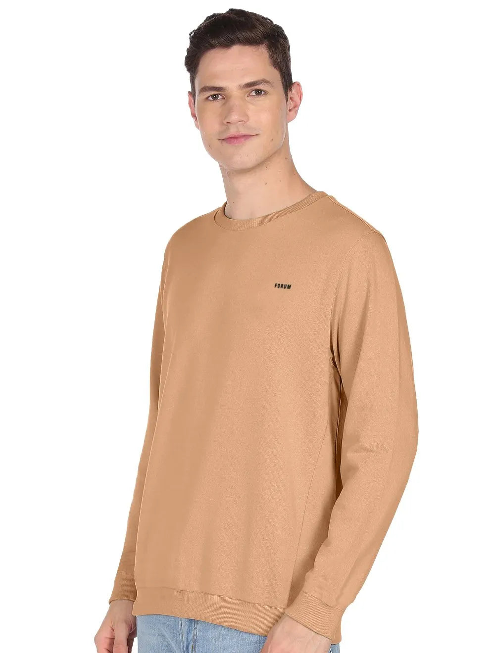 Moletom Forum Masculino Crewneck Comfort Gold Cáqui