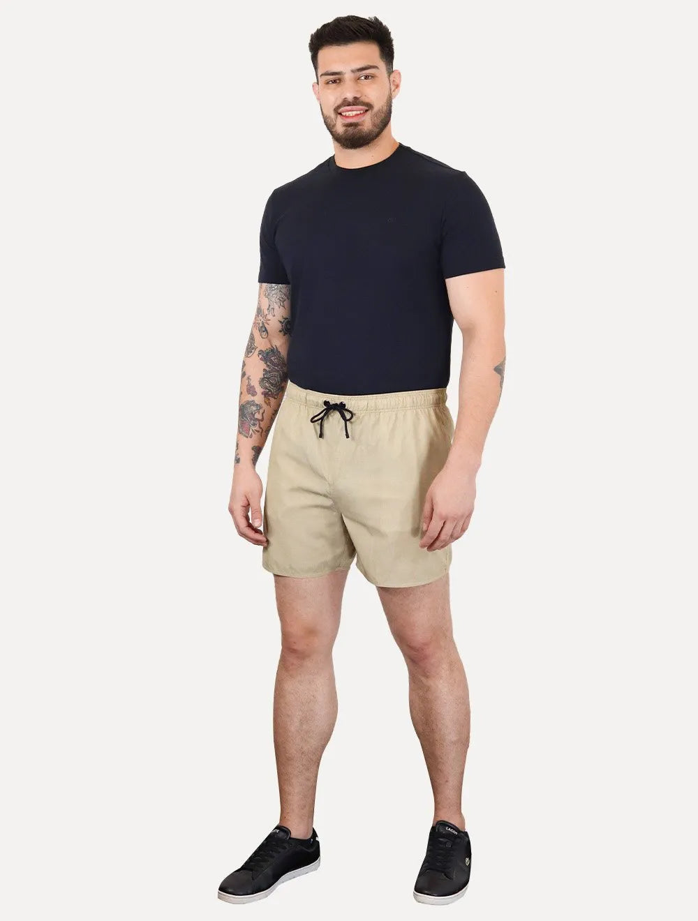 Short Reserva Masculino Beachwear Basico Textura Cáqui