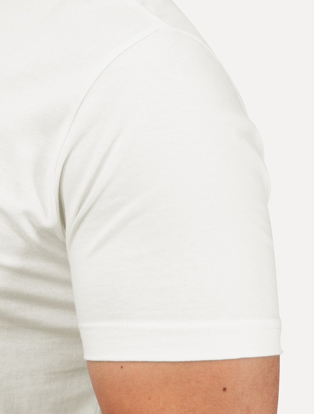 Camiseta King & Joe Masculina Basica Logotipo Off White