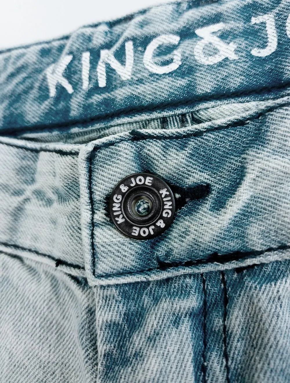 Bermuda King & Joe Jeans Masculina Slim Desgaste Blue Clara