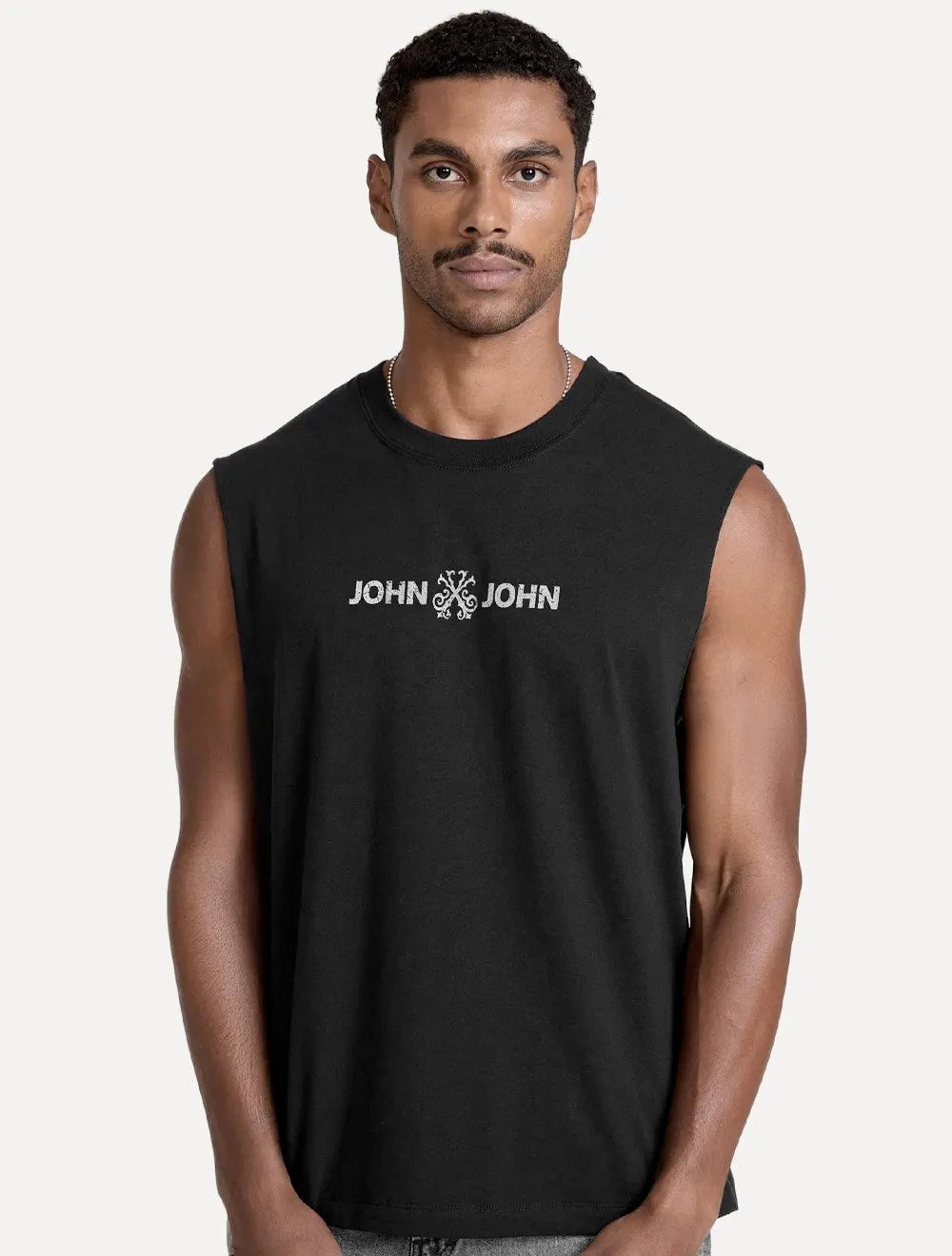 Regata John John Masculina Relaxed Fit Flat Logo Black