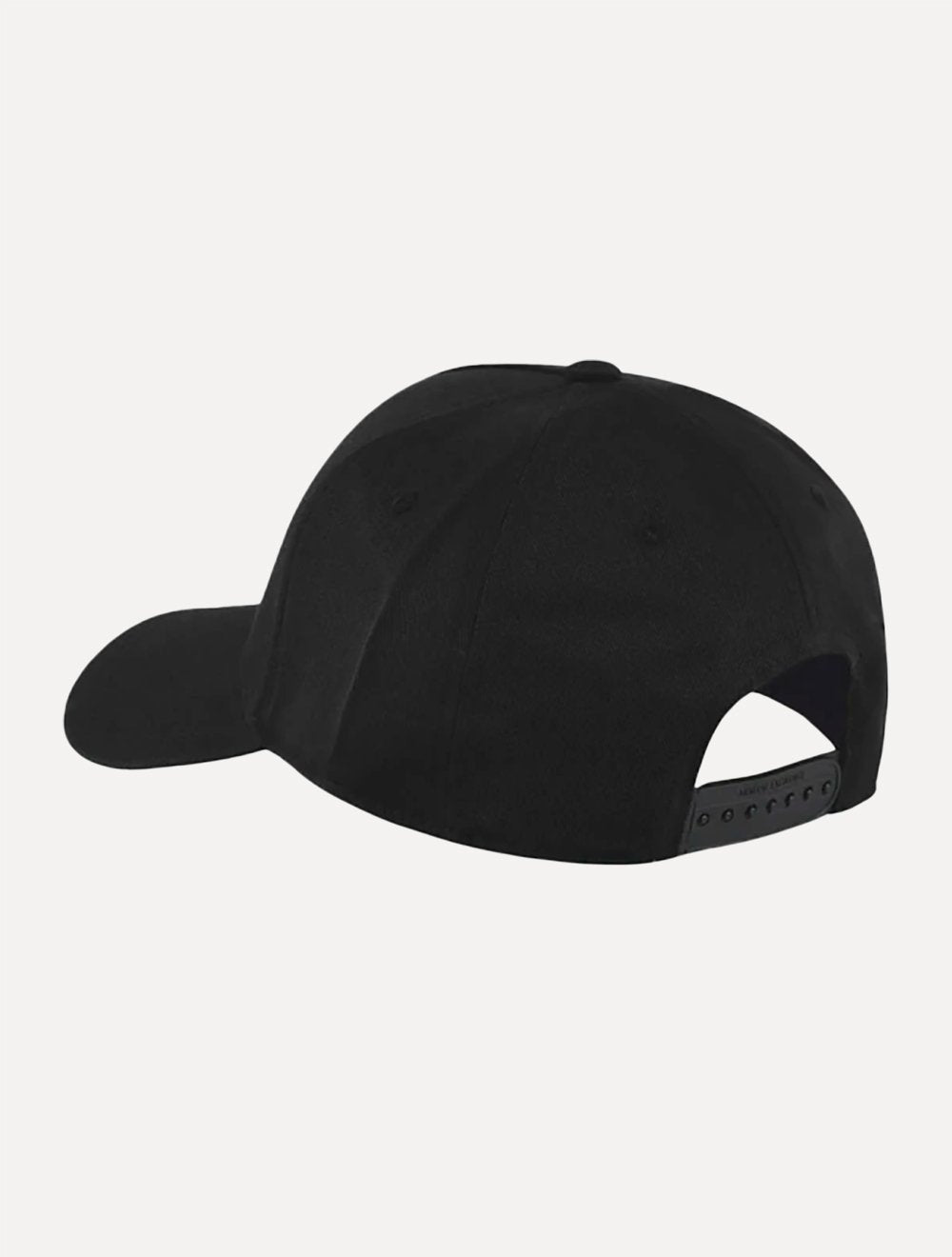 Boné Armani Exchange Cotton Twill Embroidered Logo Preto