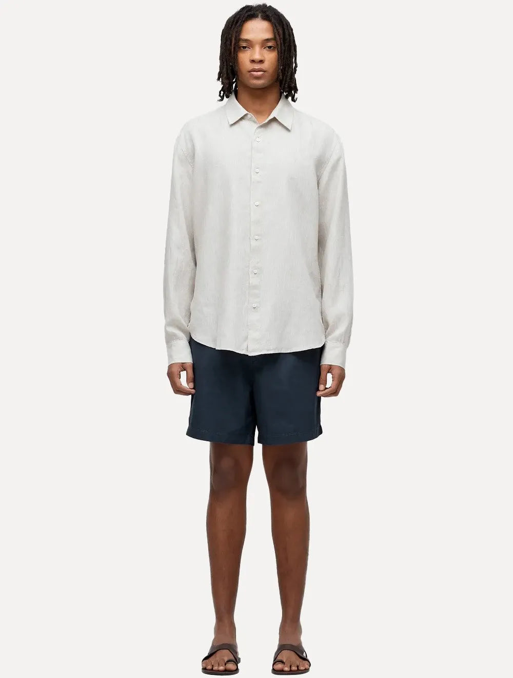 Bermuda Osklen Masculina Sarja Flow Cotton Azul Marinho