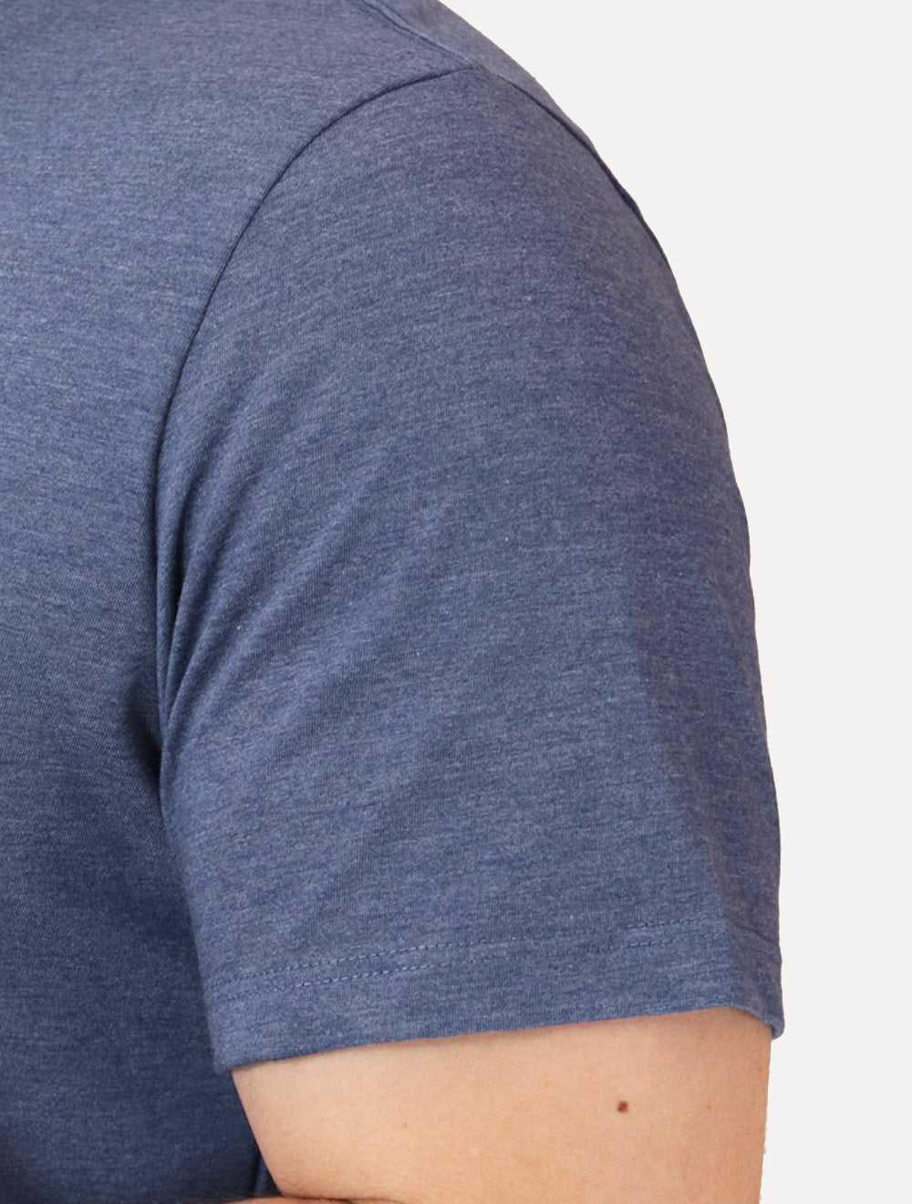 Camiseta Dudalina Masculina Regular Azul Escuro Mescla