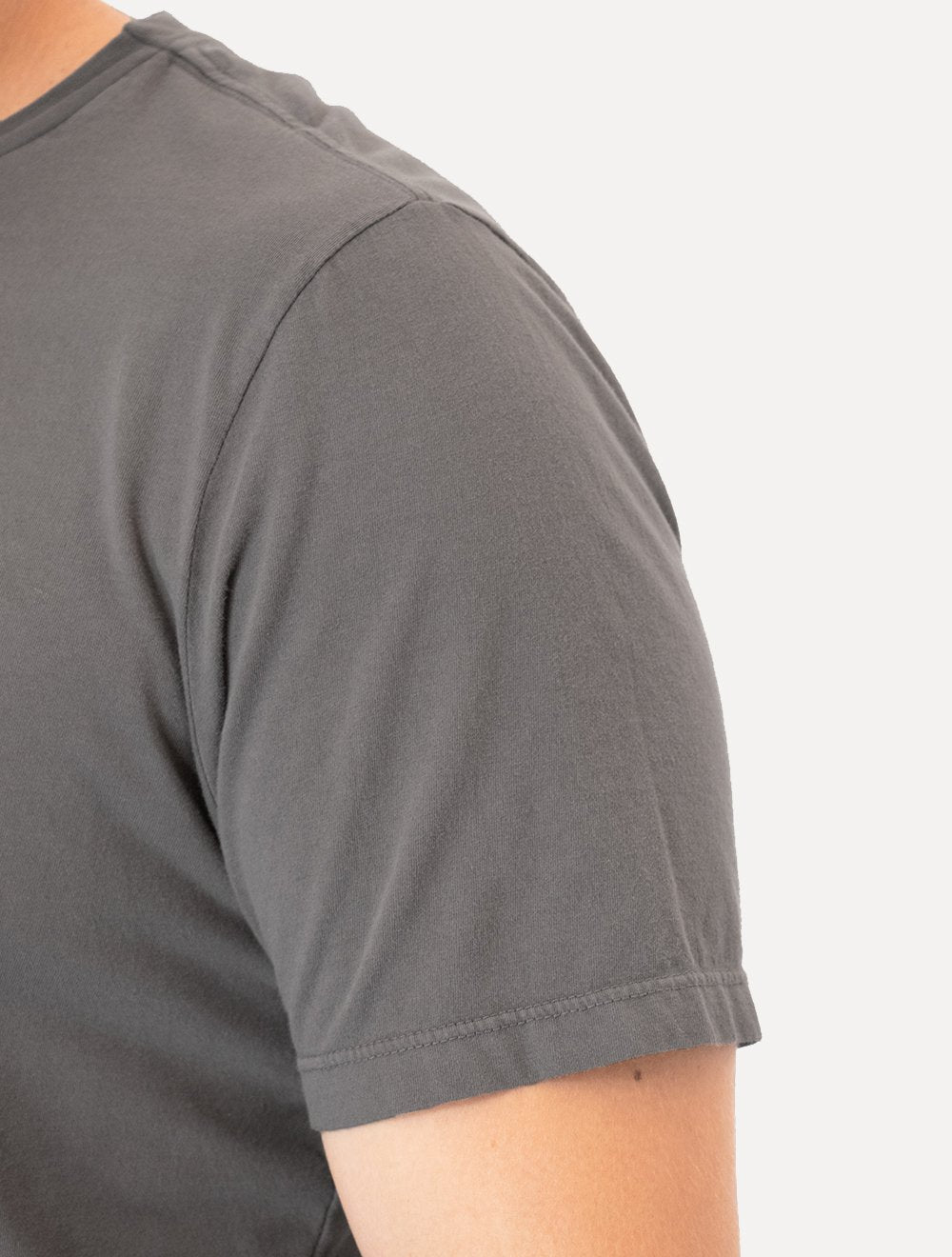 Camiseta Ellus Masculina Cotton Fine Classic Logo Cinza Médio