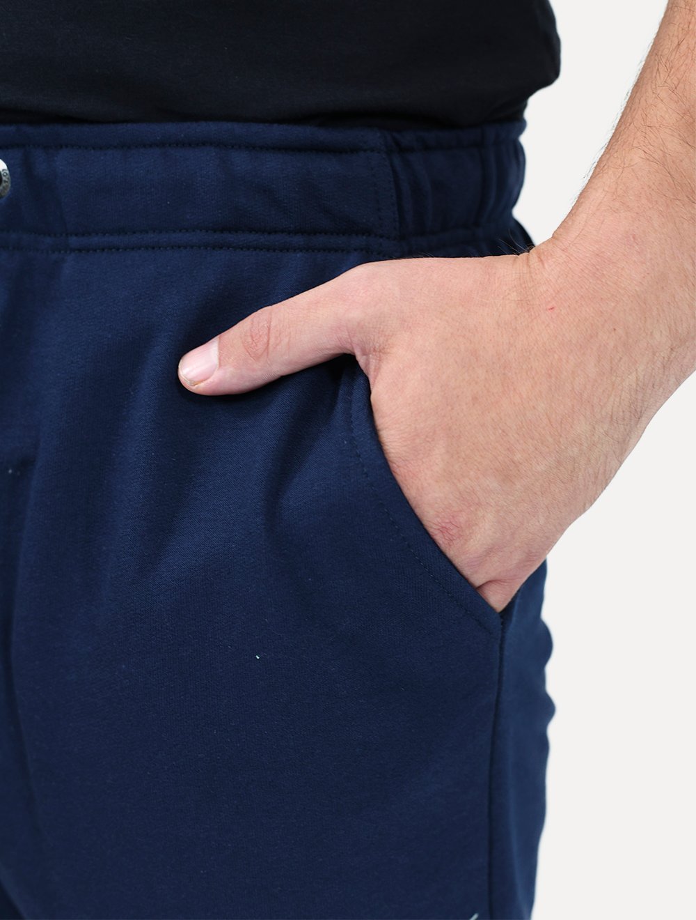 Bermuda King & Joe Masculina Moletom Comfort Logo Azul Marinho