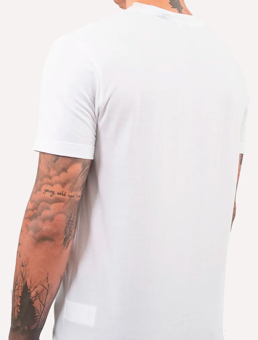 Camiseta Calvin Klein Masculina CK Embossing Branca