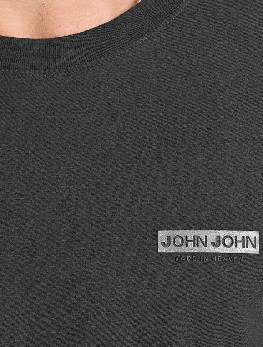 Camiseta John John Slim Fit Flame Cinza Escuro