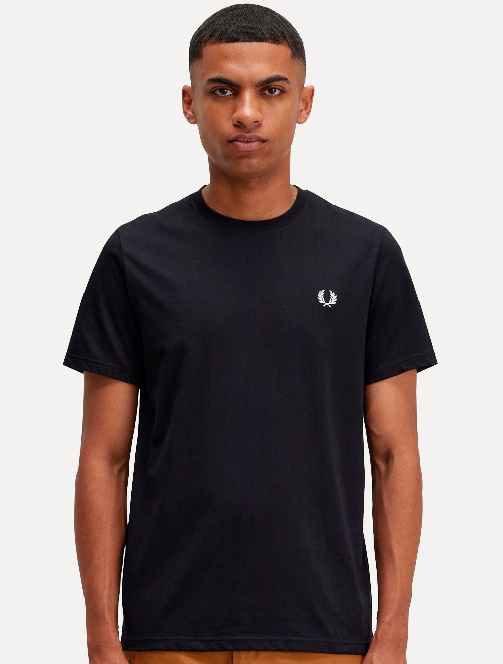 Camiseta Fred Perry Masculina Regular Back Graphic Laurel Preta