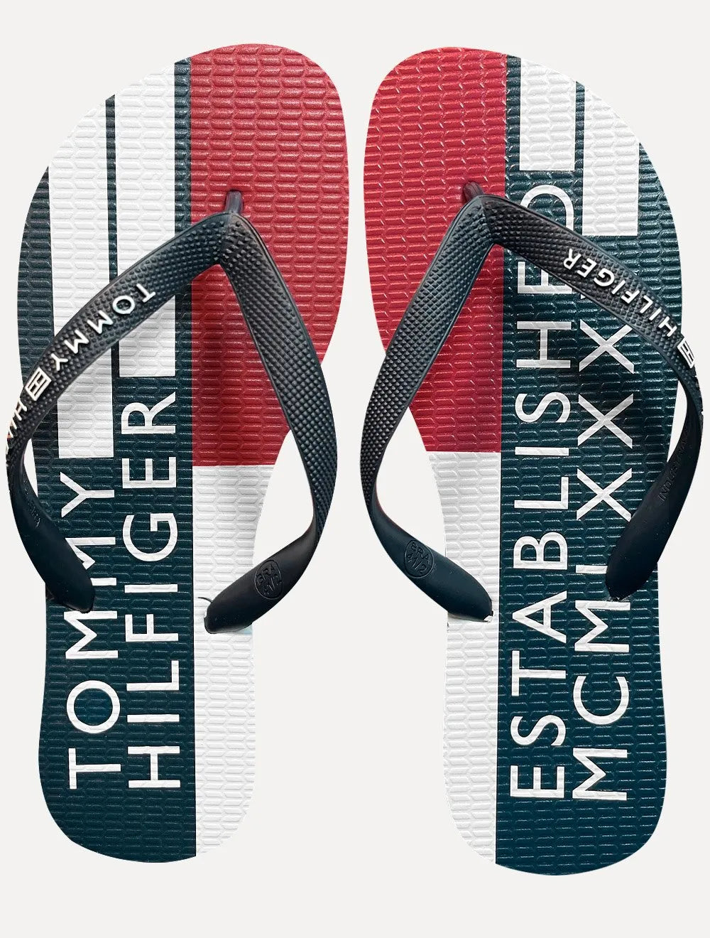 Chinelo Tommy Hilfiger Flag Power Beach Rubber Azul Marinho/Vermelho/Branco