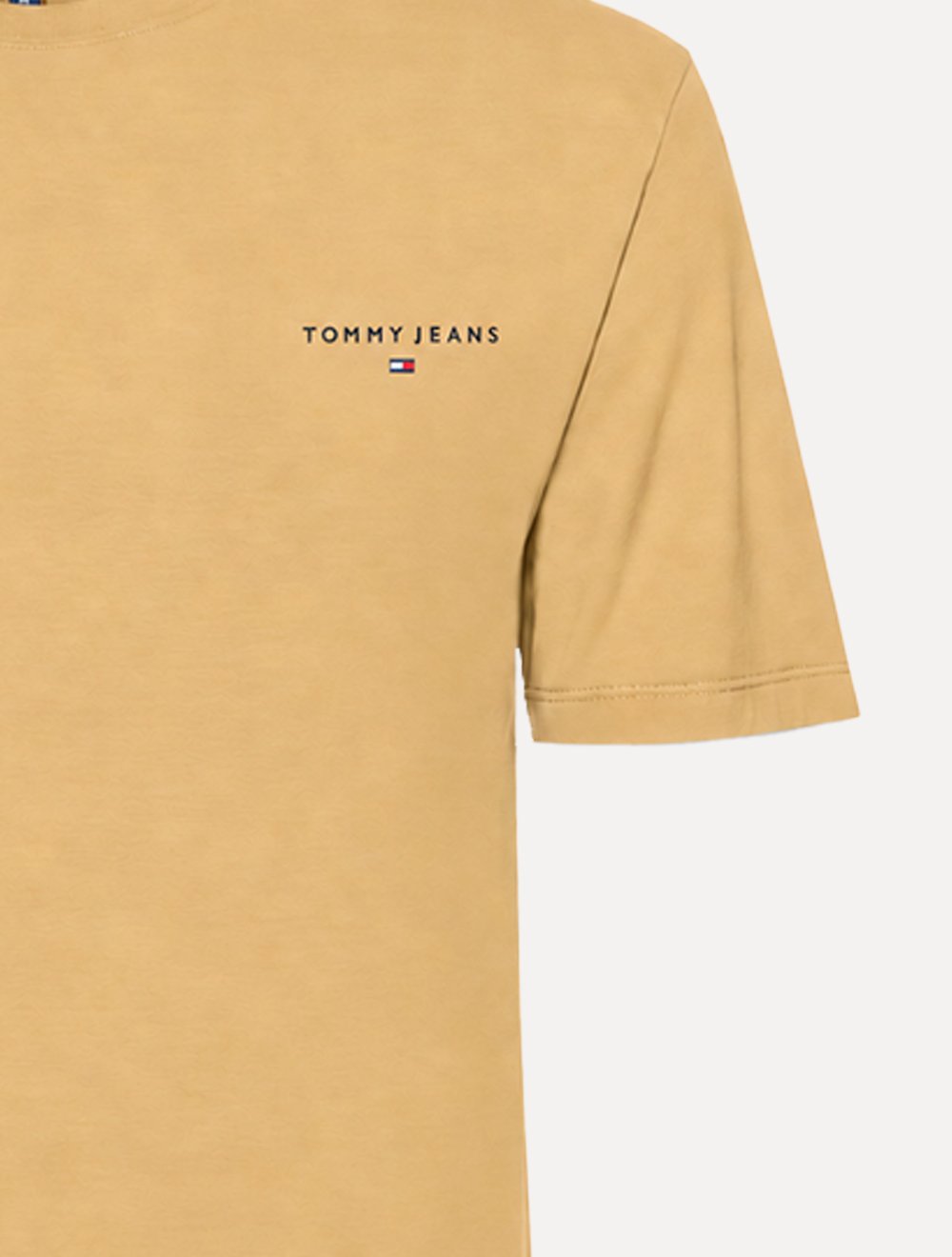 Camiseta Tommy Jeans Masculina Slim Linear Chest Cáqui