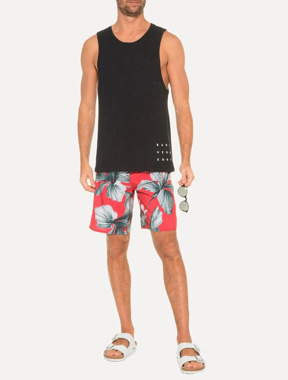 Bermuda Osklen Masculina D'Água Surf Fleur Vermelha