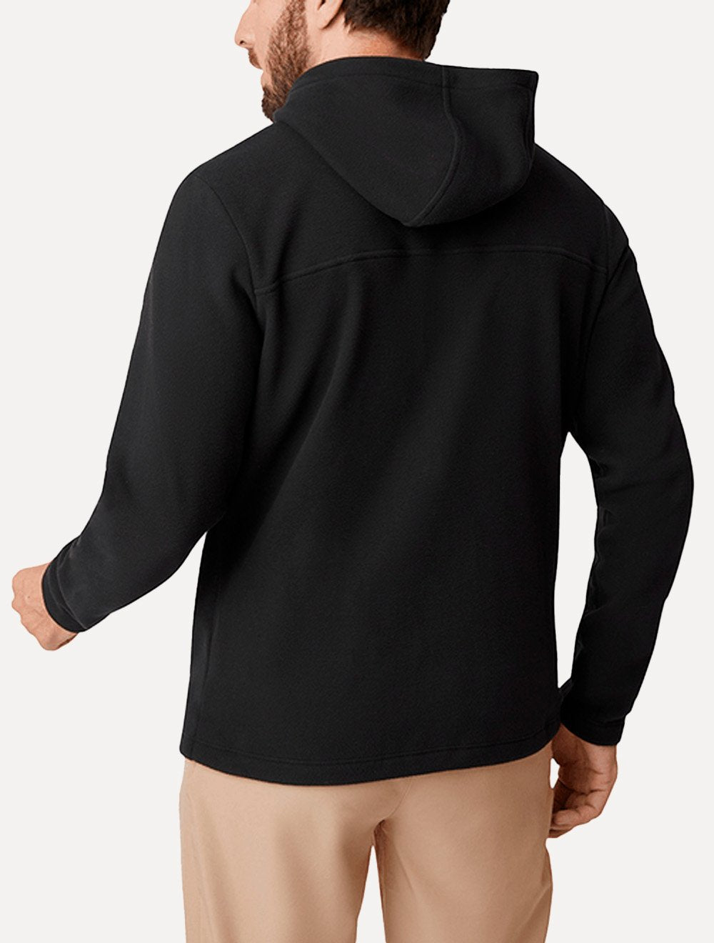 Blusa The North Face Masculina Fleece Glacier Full Zip Com Capuz TNF Preta