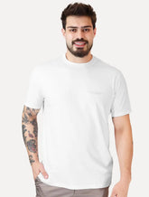 Camiseta Armani Exchange Masculina Milano New York Logo Branca