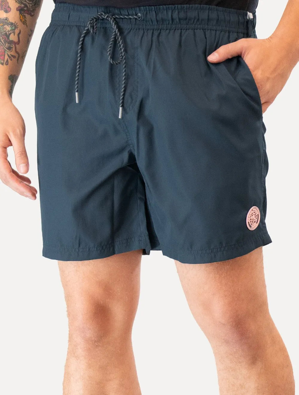 Short Original Penguin Masculino D'Água Basic Patch Azul Marinho