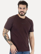 Camiseta John John Masculina Regular Clean Marsala