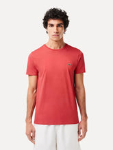 Camiseta Lacoste Masculina Jersey Pima Cotton Goiaba