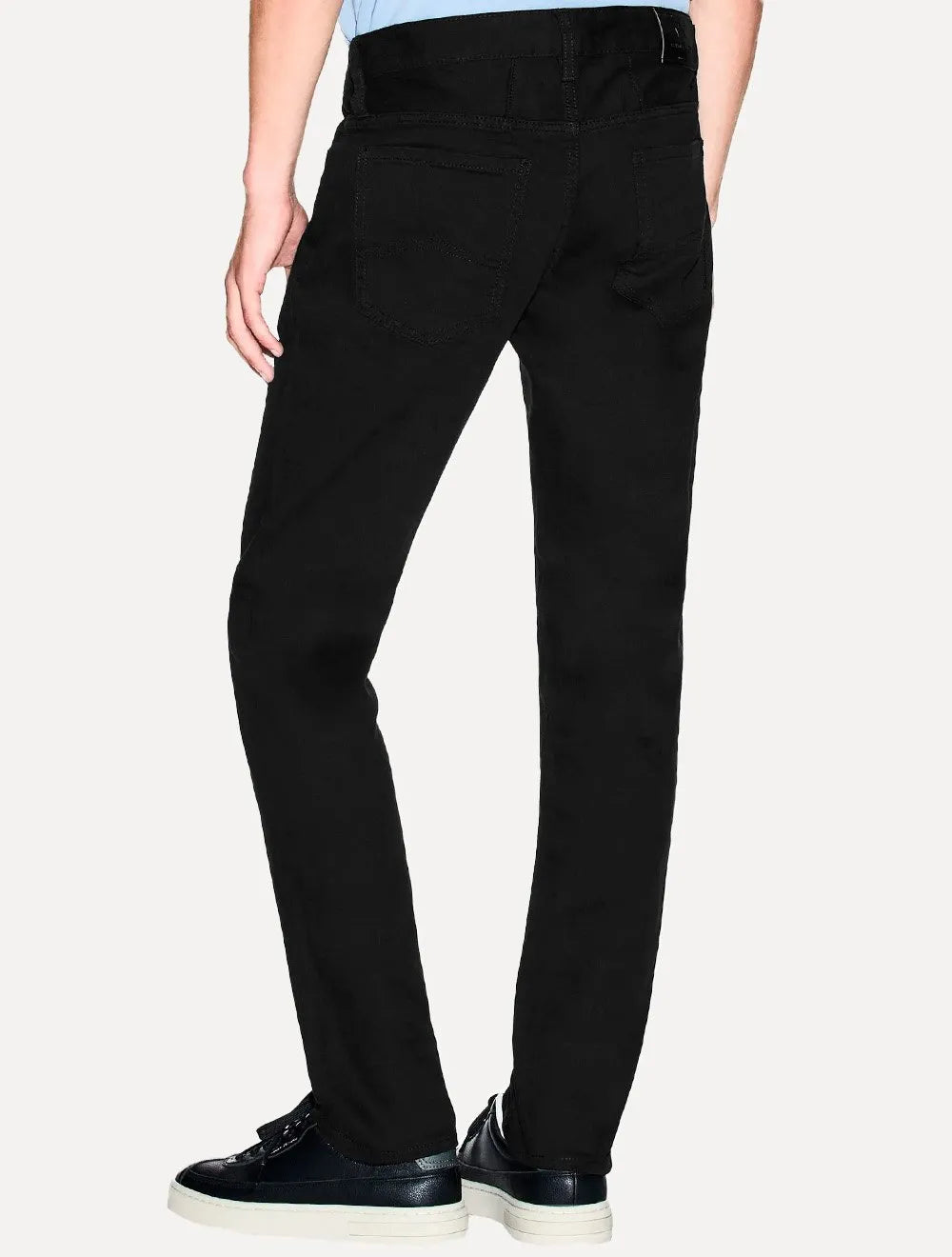Calça Jeans Armani Exchange Masculina J14 Skinny Fit 5 Pockets Preta