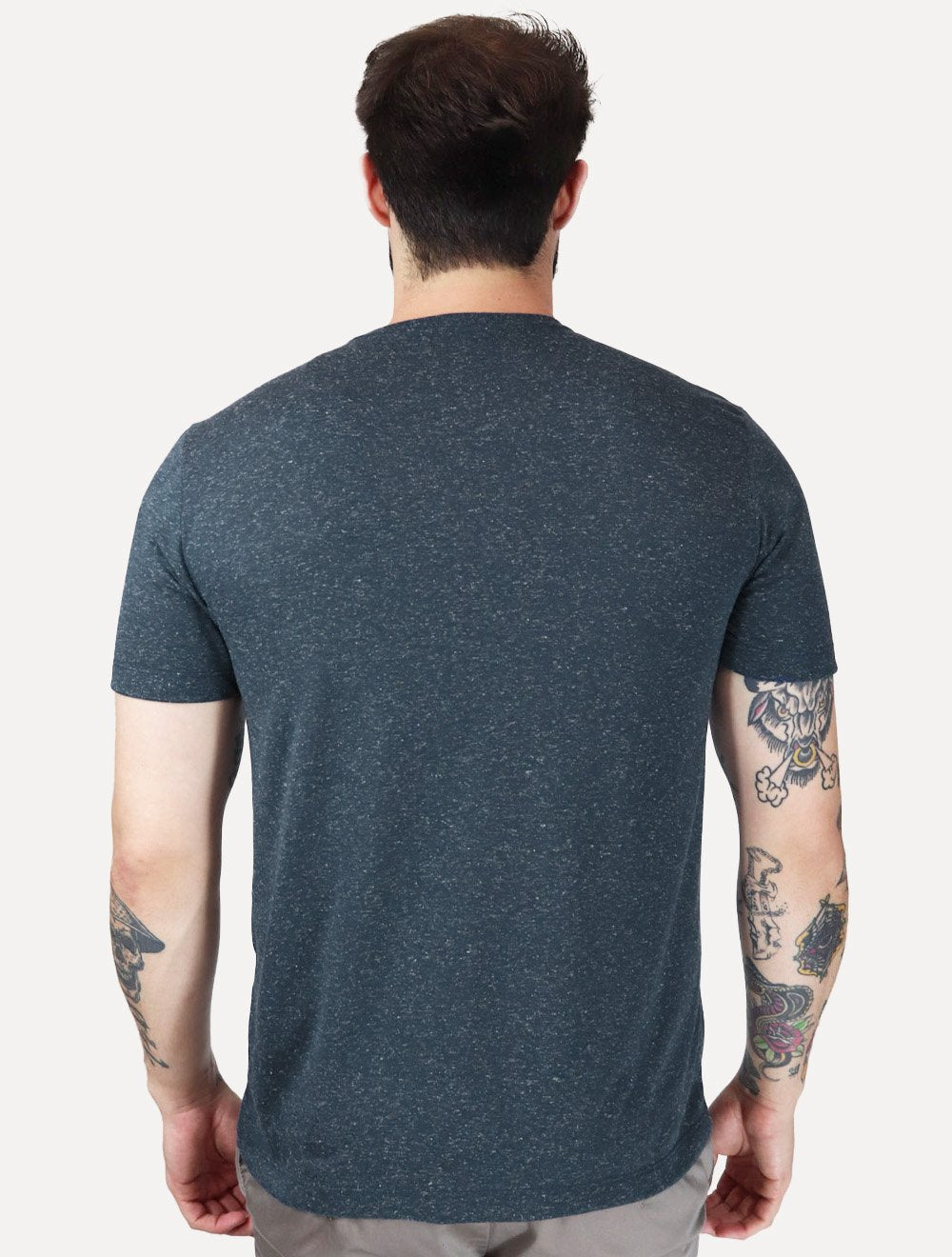 Camiseta Aramis Masculina Regular Moline Gola Portuguesa Azul Marinho