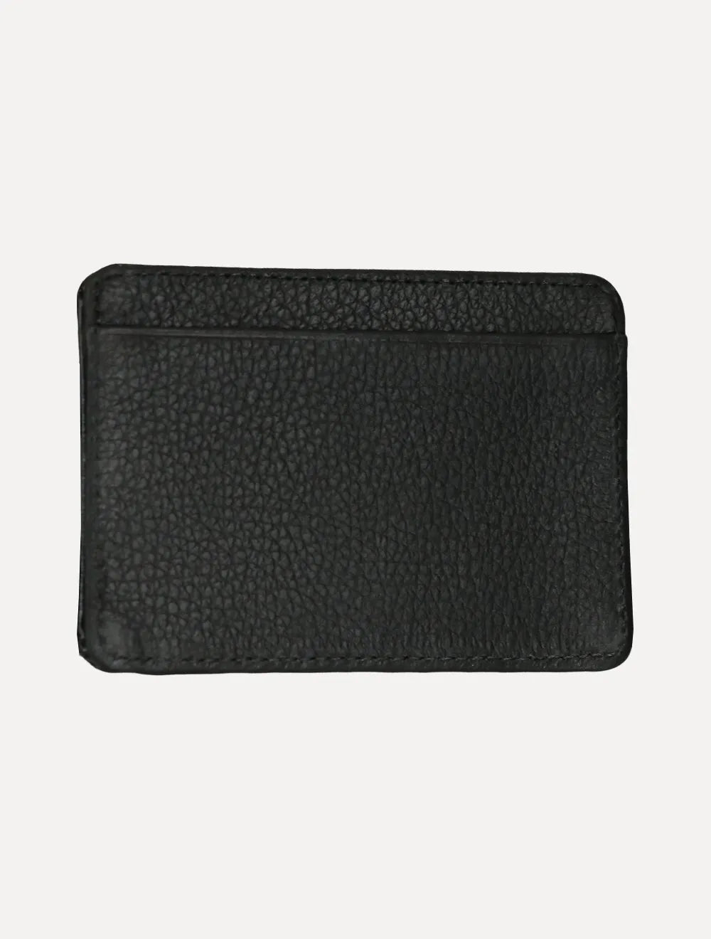 Carteira Calvin Klein Jeans Porta Cartão Couro Floater Vertical Logo Preta