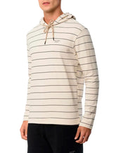 Blusa Calvin Klein Jeans Masculina Hoodie Stripe Sustainable Off-White