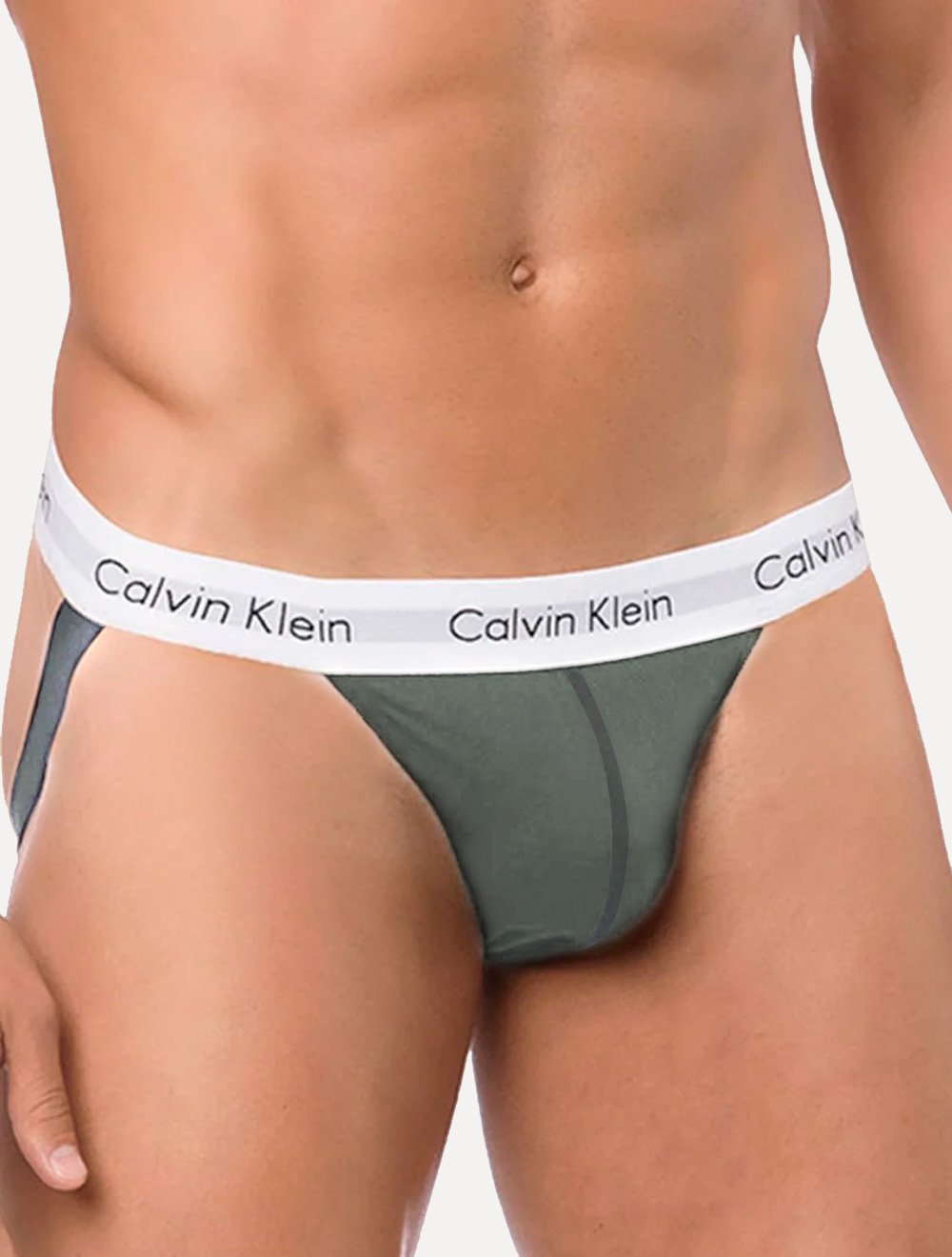 Cueca Calvin Klein Jockstrap Microfibra Classic Cinza Médio