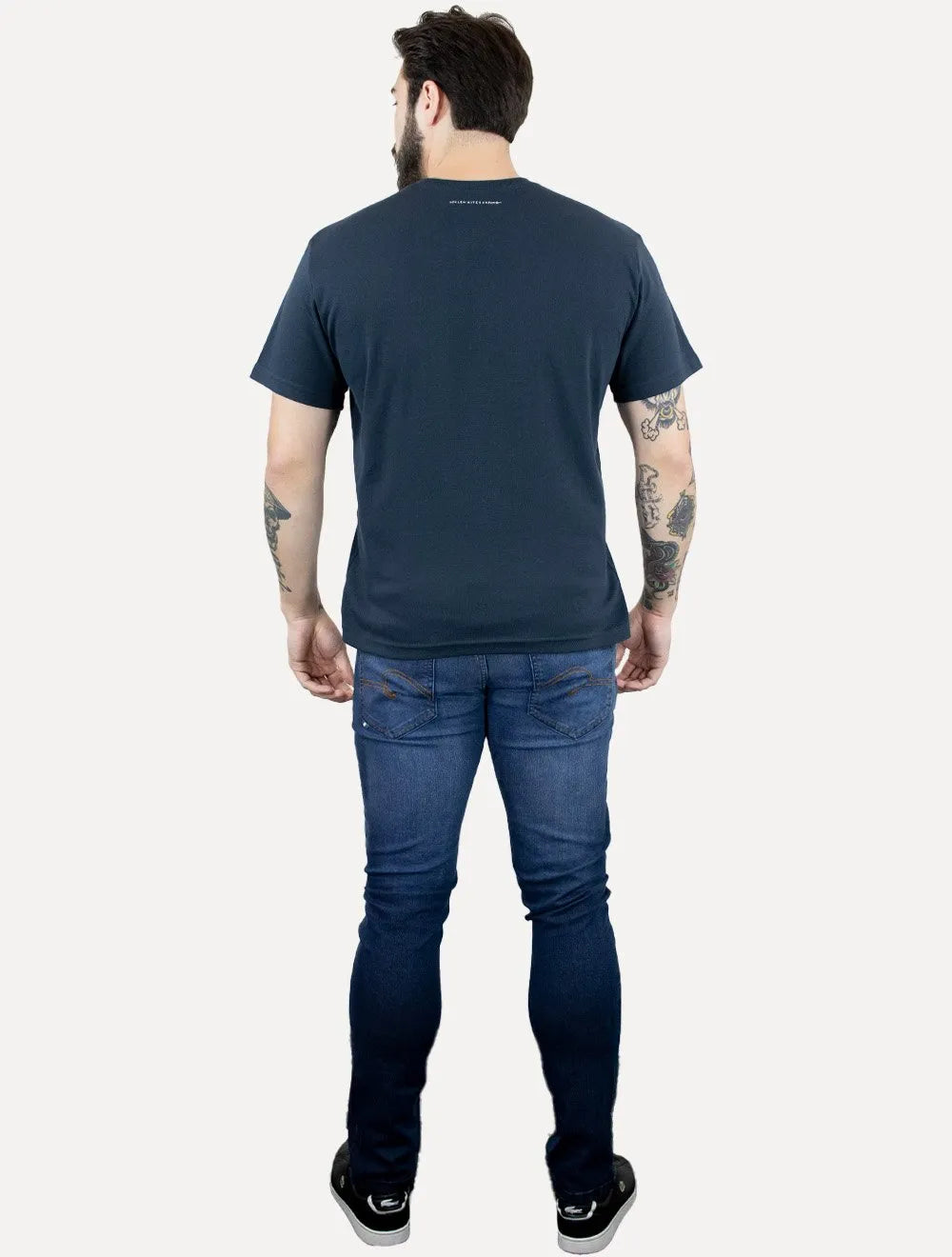 Camiseta Osklen Masculina Regular Big Shirt Kite Logo Azul Marinho