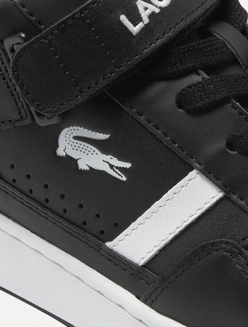 Tênis Lacoste Masculino Couro T-Clip VLC Preto