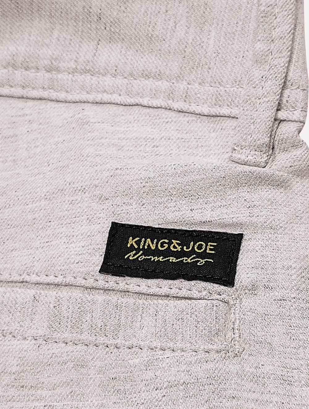 Bermuda King & Joe Sarja Masculina Slim Casual Noise Rosa Claro