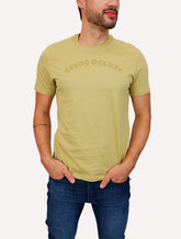 Camiseta Ellus Masculina Cotton Fine Deluxe Gothic Classic Mostarda