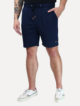 Bermuda King & Joe Masculina Moletom Comfort Logo Azul Marinho