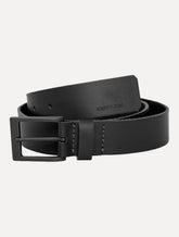 Cinto King & Joe Masculino Couro Logo Queima Preto