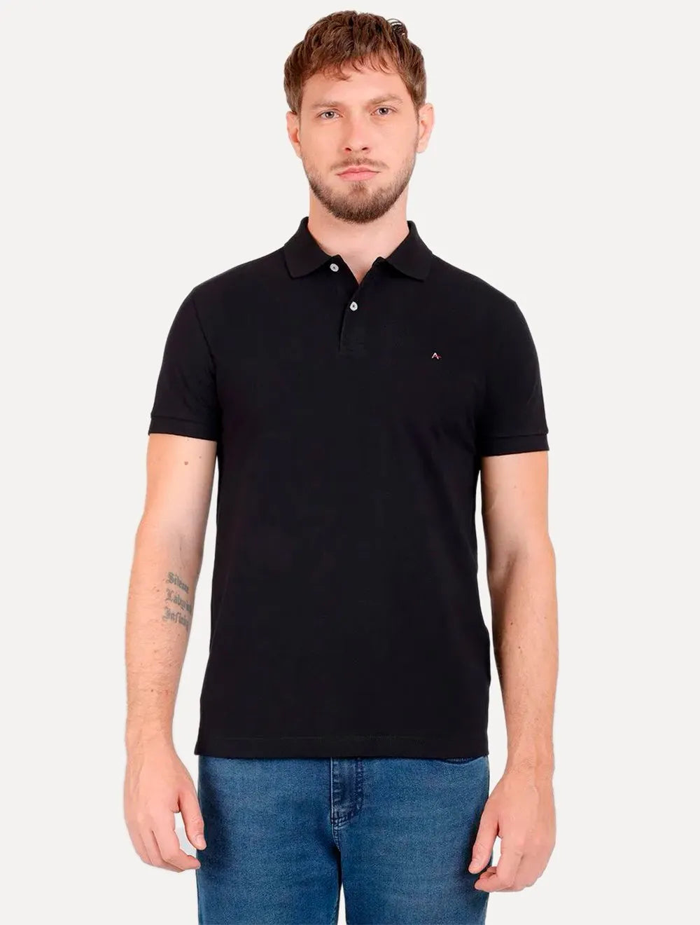 Kit Polo Aramis Masculina | Basic Piquet Branca/Preta