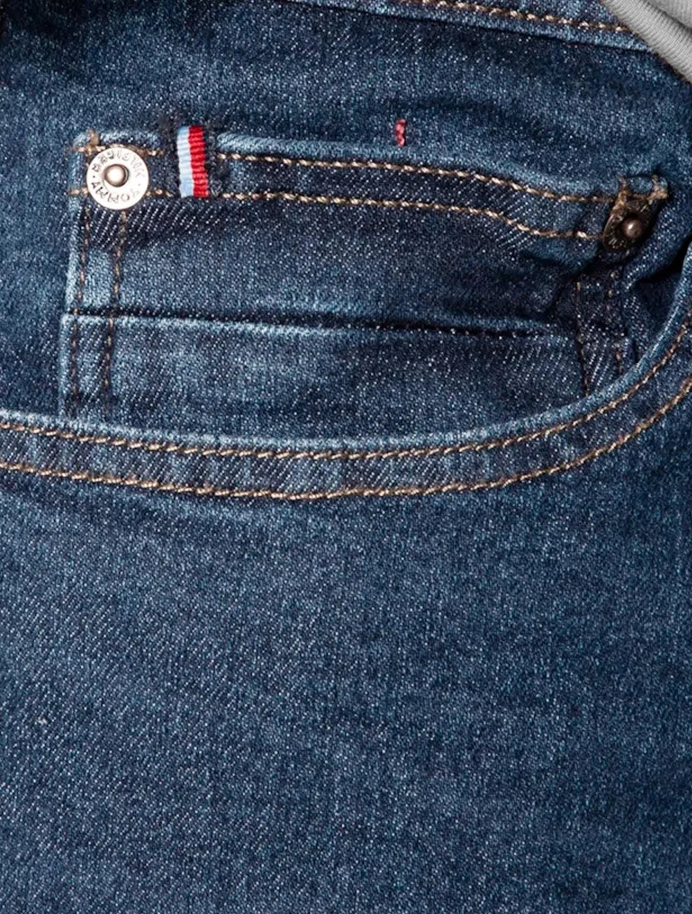 Calça Tommy Hilfiger Jeans Masculina Regular Fit Mercer Royal Blue Azul