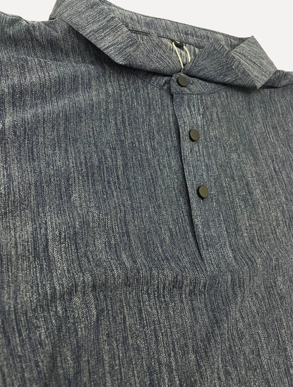 Polo Pacific Blue Masculina Basic Melange Marinho Mescla