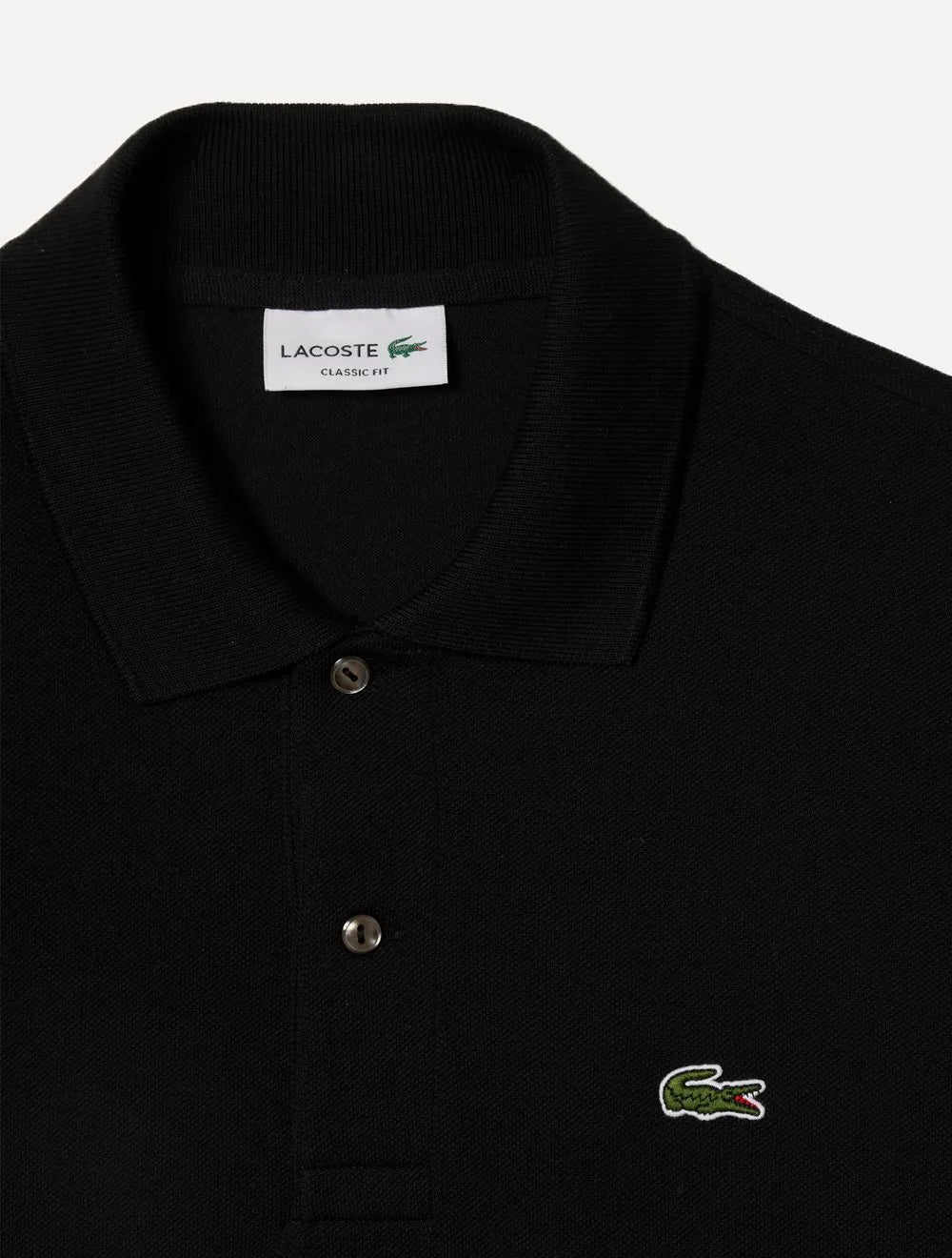 Polo Lacoste Masculina L.12.12 Preta