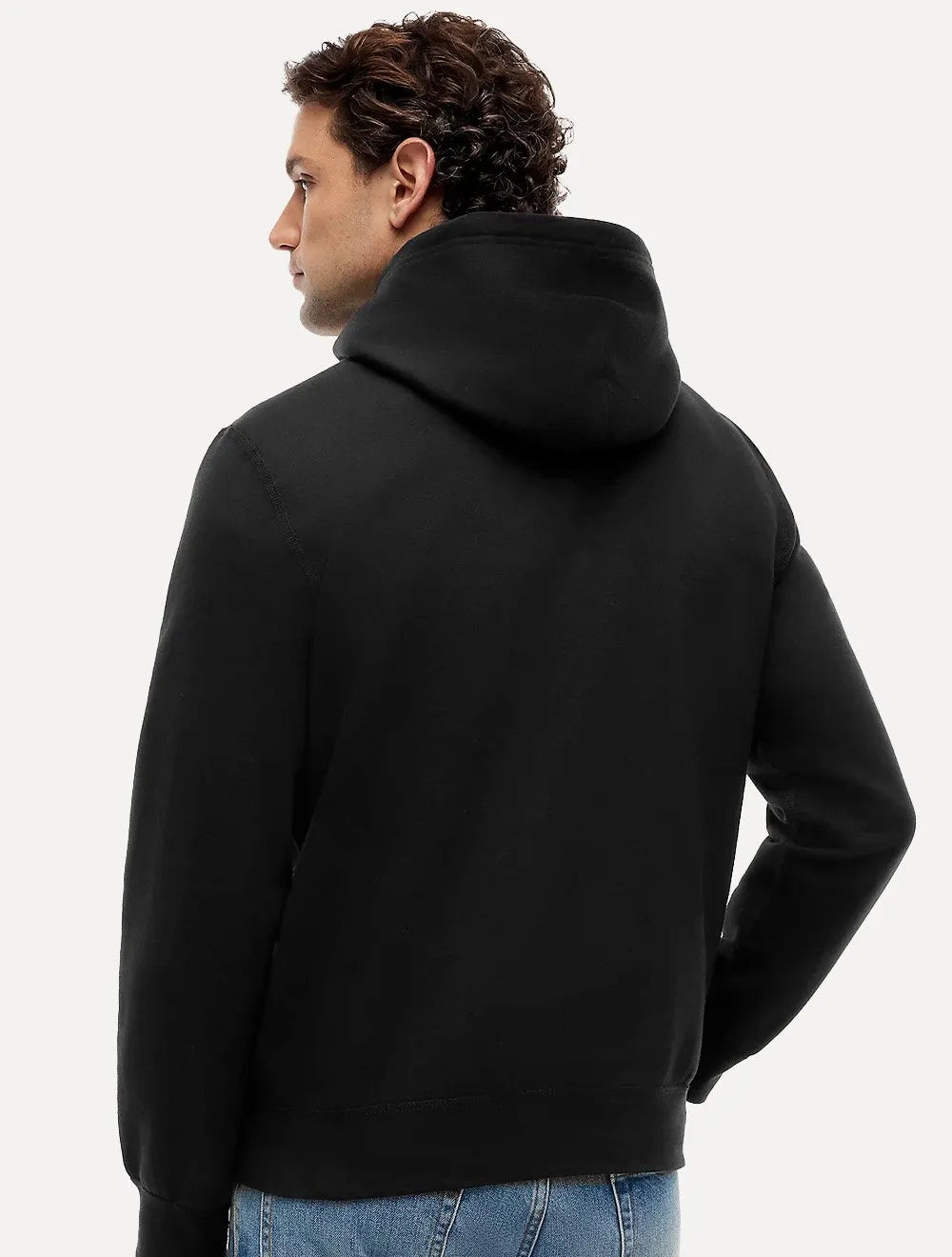 Moletom Tommy Hilfiger Masculino Essential Fleece Hoody Flag Preto