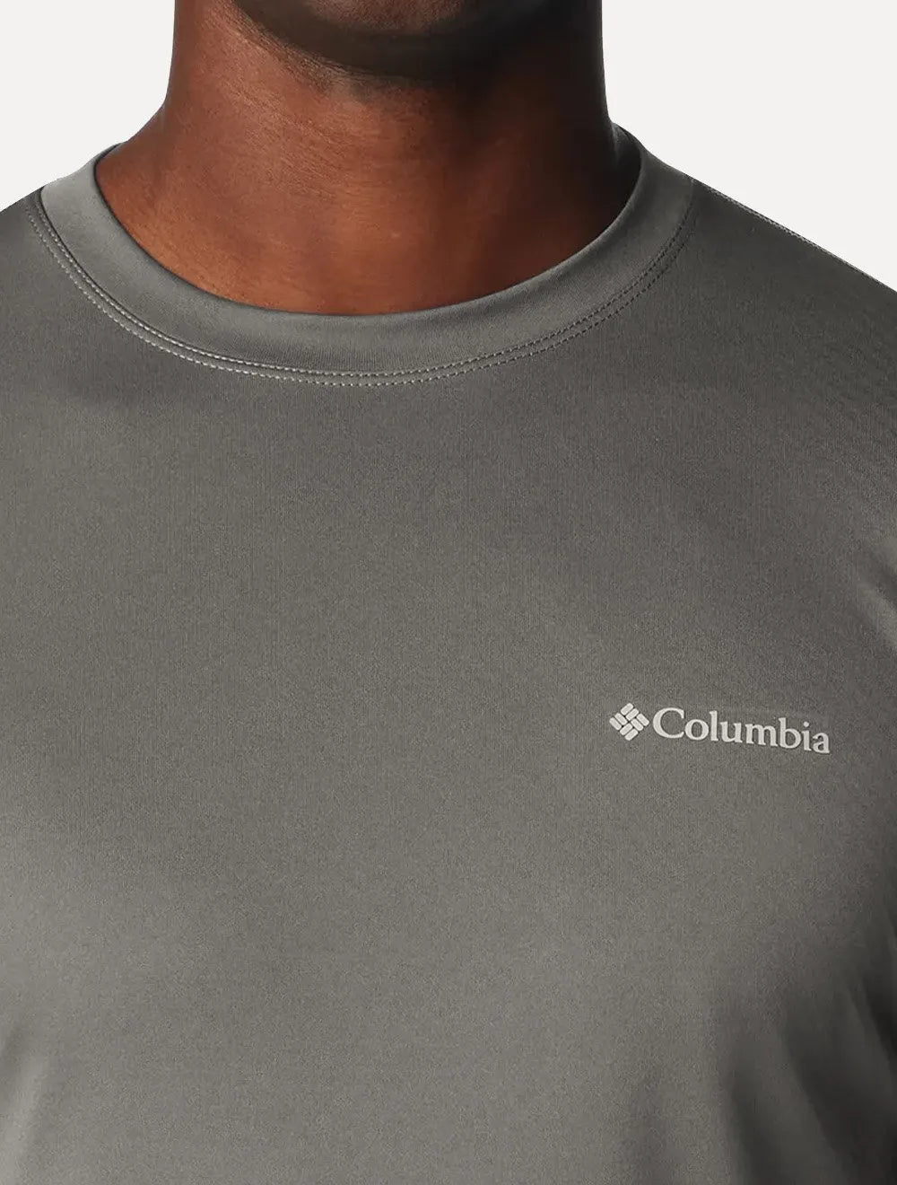 Camiseta Columbia Masculina Zero Rules Light SS Crew Cinza