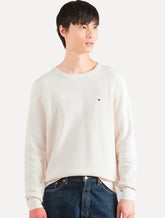 Suéter Tommy Hilfiger Masculino Essential C-Neck Structured Off White