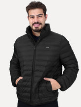 Jaqueta Calvin Klein Masculina Puffer Waterproof Preta