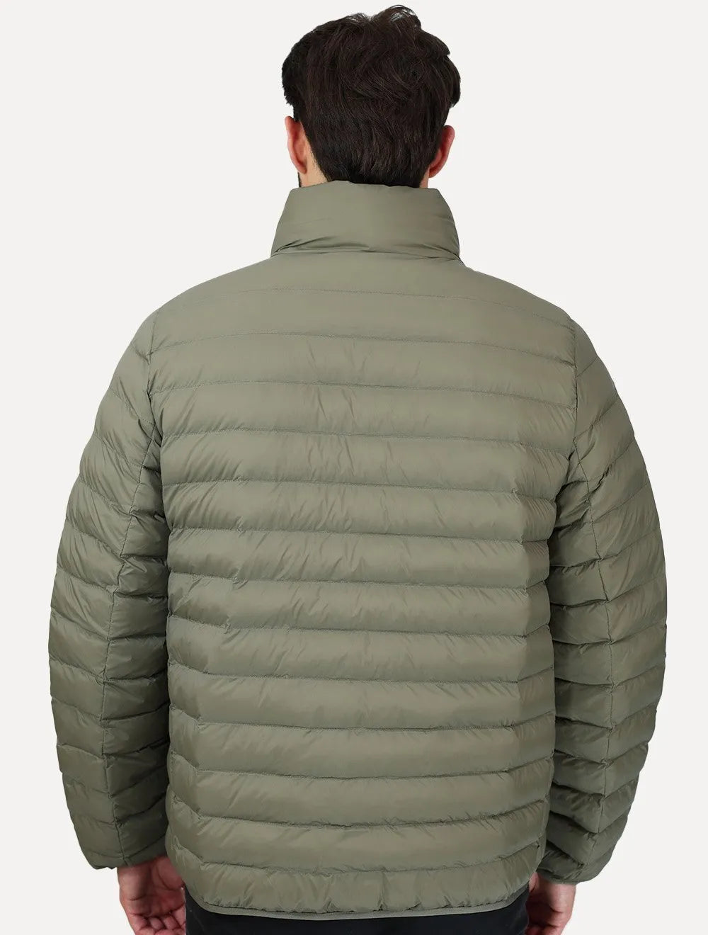 Jaqueta Calvin Klein Masculina Puffer Waterproof Caqui